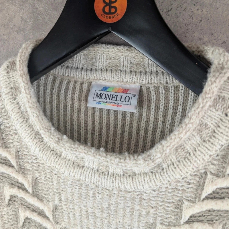 Monello Jumper Mens Large L Vintage Knitted Italian