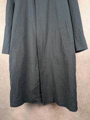 London Fog Trench Coat Mens XL Extra Large Black