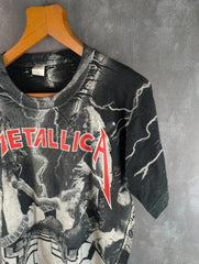 Vintage Metallica 1987 European Tour Single Stitch Short Sleeve T Shirt Large