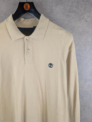 Timberland Jumper Mens Extra Large XL Cream Vintage 90s Pullover