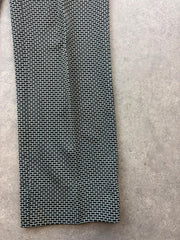 Vintage 1980s Men’s Trousers W31 L31 Patterned Straight Cut Smart Disco Retro