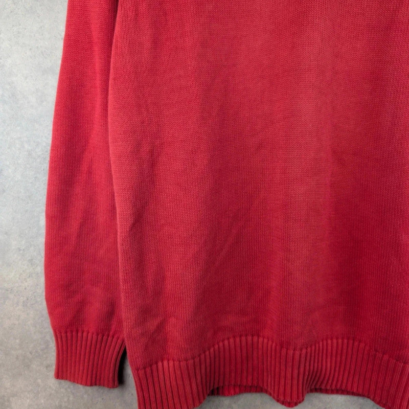 Marlborough Classics Jumper Mens XXL 2XL Red Knitted Vintage 90s Pullover