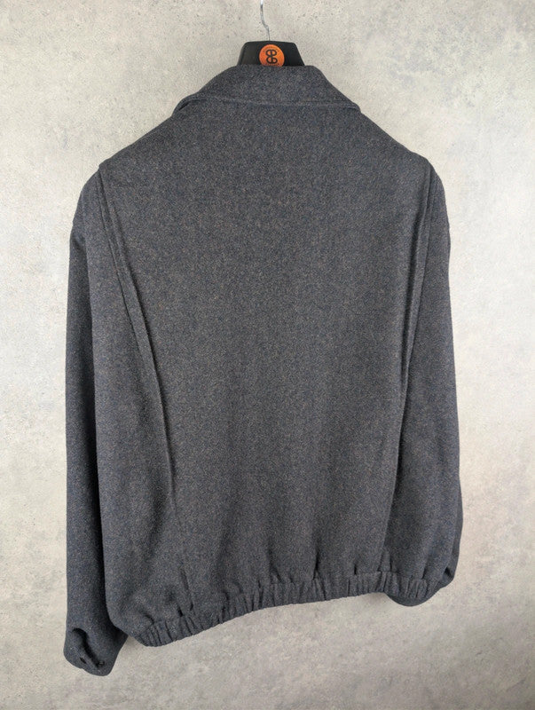 Pendleton Jacket Mens XL Extra Large Grey Vintage 70s Wool Harrington