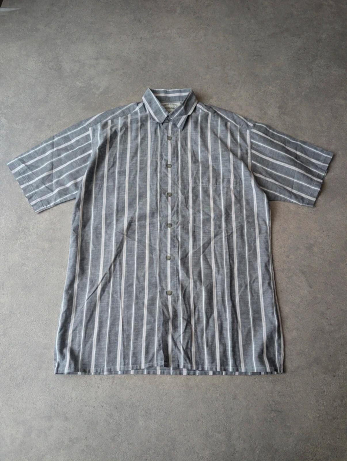Vintage 1990s St Michael Shirt Men’s Medium Striped Casual Button Up