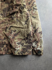 Vintage Italian Military Overshirt Men's XL Camouflage Field Jacket Utility
