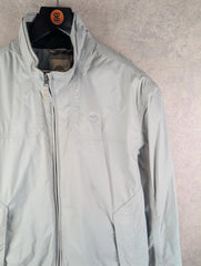 Timberland Jacket Mens Large L Grey Fleece Lined Waterproof