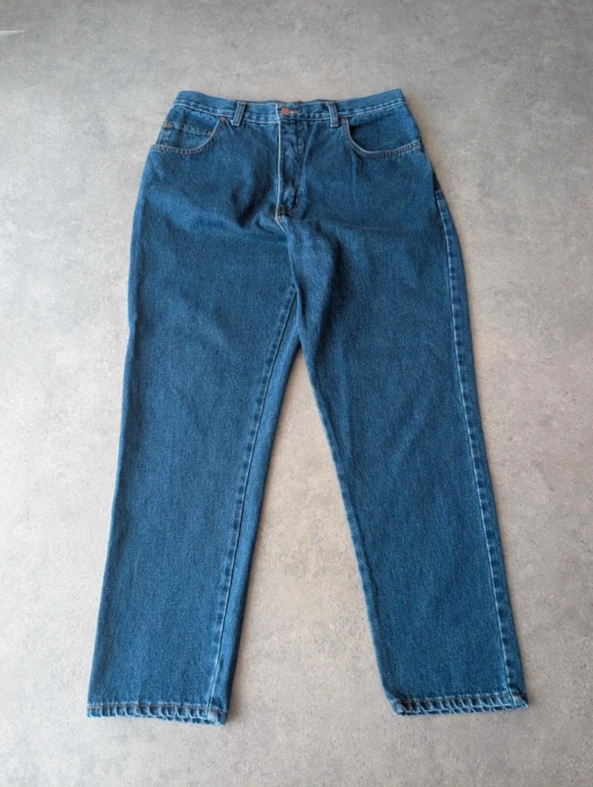 Lone Star Jeans Women’s 18 Vintage 1990s Barrel Leg Blue Denim High Waisted
