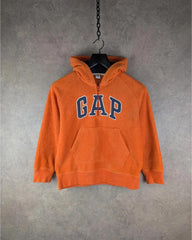 Gap Fleece Jumper Womens Large L Orange Vintage Fleece Pullover