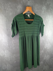 Diane Van Fürstenburg Dress Womens Small S Green Wool Long