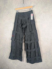Criminal Damage Y2K Lattice Cargo Trousers Women’s XS Black