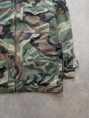 Vintage Air Force Utility Military Jacket Men's XL Camouflage 1980s Sherpa