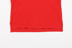 Tommy Hilfiger Polo Shirt Womens Small S Red Short Sleeve