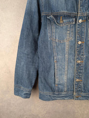 Federation Jacket Women L Large Blue Denim Y2K