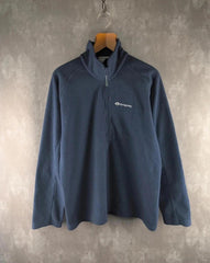 Sprayway Jumper Mens Medium M Blue Quarter Zip Fleece