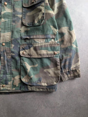 Vintage 1980s Italian Military Jacket Men’s Large Green Field Army
