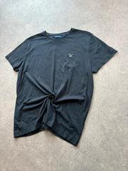 Gant T-Shirt Men’s Large Navy Short Sleeve Cotton Casual Classic Logo
