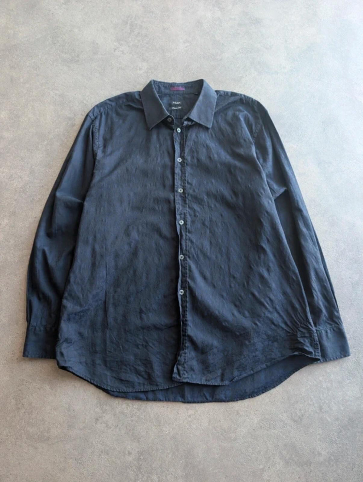 Paul Smith Shirt Men’s XL Navy Floral Pattern Long Sleeve Designer Smart Casual