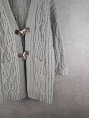 La Marey Cardigan Womens 2XL XXL Grey Knitted Jumper