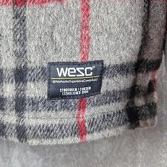 Wesc Jacket Mens Medium M Checked Full Zip