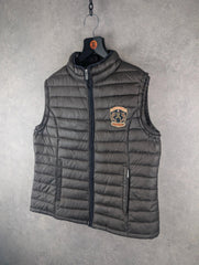 Jumfil Gilet Mens XL Extra Large Brown Down Jacket Body Warmer