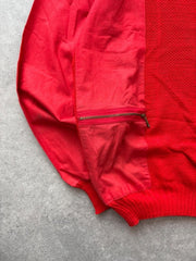 Vintage 1980s Jumper Women’s Large Red Retro Knit Sweatshirt Pullover