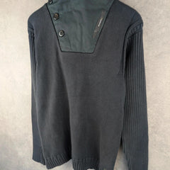 G-Star Raw Jumper Womens XL Extra Large Y2K Knitted Hoodie Grey