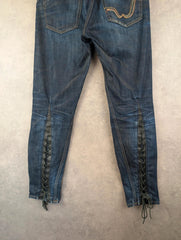Replay Jeans Womens W30 L29 Blue Denim Italy Lace Slim