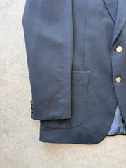 The Label Blazer Jacket Men’s Navy Made In England Vintage 1990s Tailored Smart