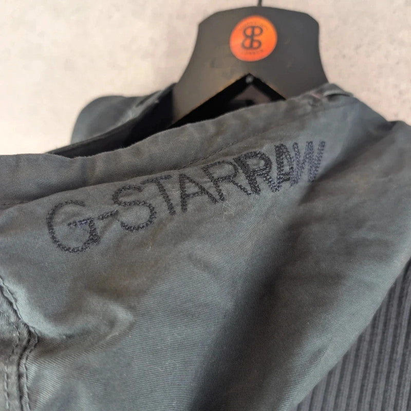 G-Star Raw Jumper Womens XL Extra Large Y2K Knitted Hoodie Grey