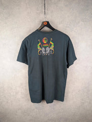 Rastafari Print T-Shirt Mens Extra Large XL Vintage Delta Short Sleeve