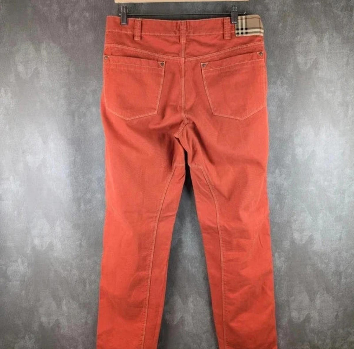 Burberry Trousers Mens W34 L32 Orange Jeans Denim