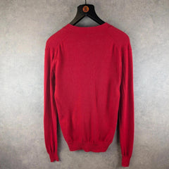 Ralph Lauren Polo Jumper Mens Extra Small XS Red Cardigan