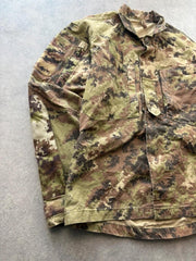 Italian Military Jacket Men’s Large Vegetato Camo Woodland Army Tactical Field