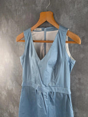 René Lezard Summer Dress Womens Small S Blue