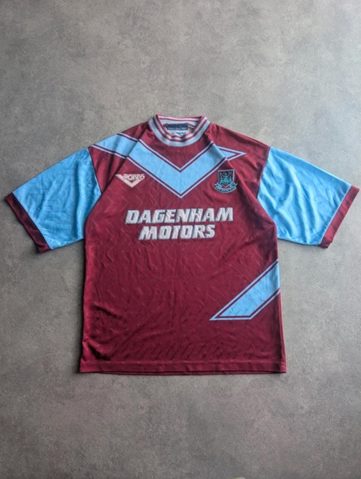 West Ham United Football Shirt Men’s Large Vintage 1993/1995 Home Pony