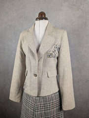 DKNY Y2K Tailored Blazer Women’s Extra Small Beige