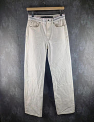 Alexander Wang Trousers Womens Small S White Denim Jeans