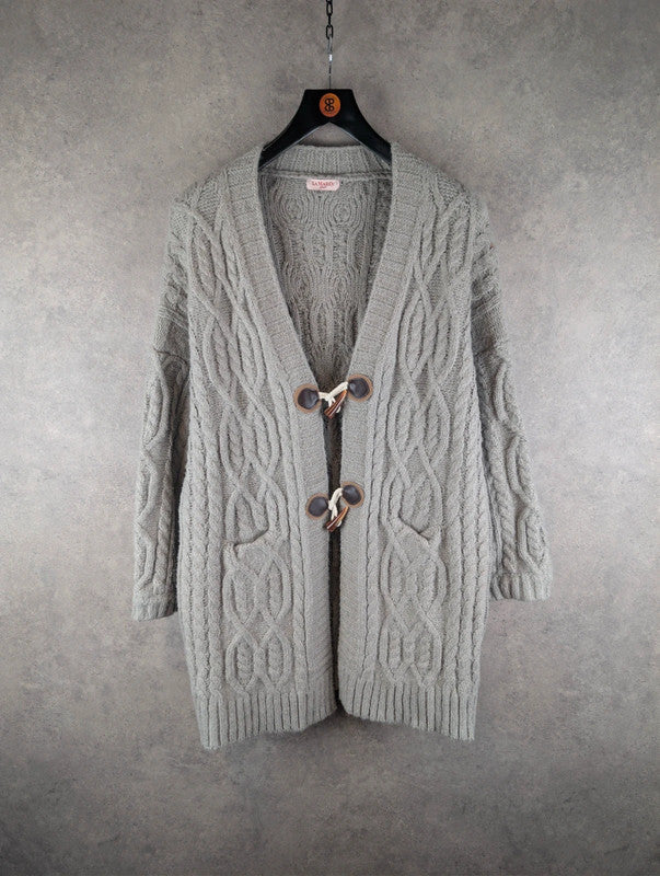 La Marey Cardigan Womens 2XL XXL Grey Knitted Jumper