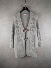 La Marey Cardigan Womens 2XL XXL Grey Knitted Jumper