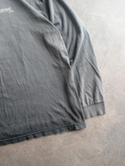 Y2K T-Shirt Men's XL Grey Y2K Thrashed Distressed Faded Grunge