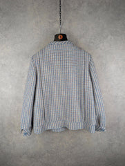 Pitlochry Jacket Womens L Large Blue Wool Vintage Scotland