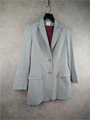 Claude Zana Jacket Womens Medium M Grey Blazer