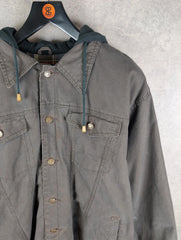 Canyon Jacket Mens 2XL XXL Brown Workwear Hooded