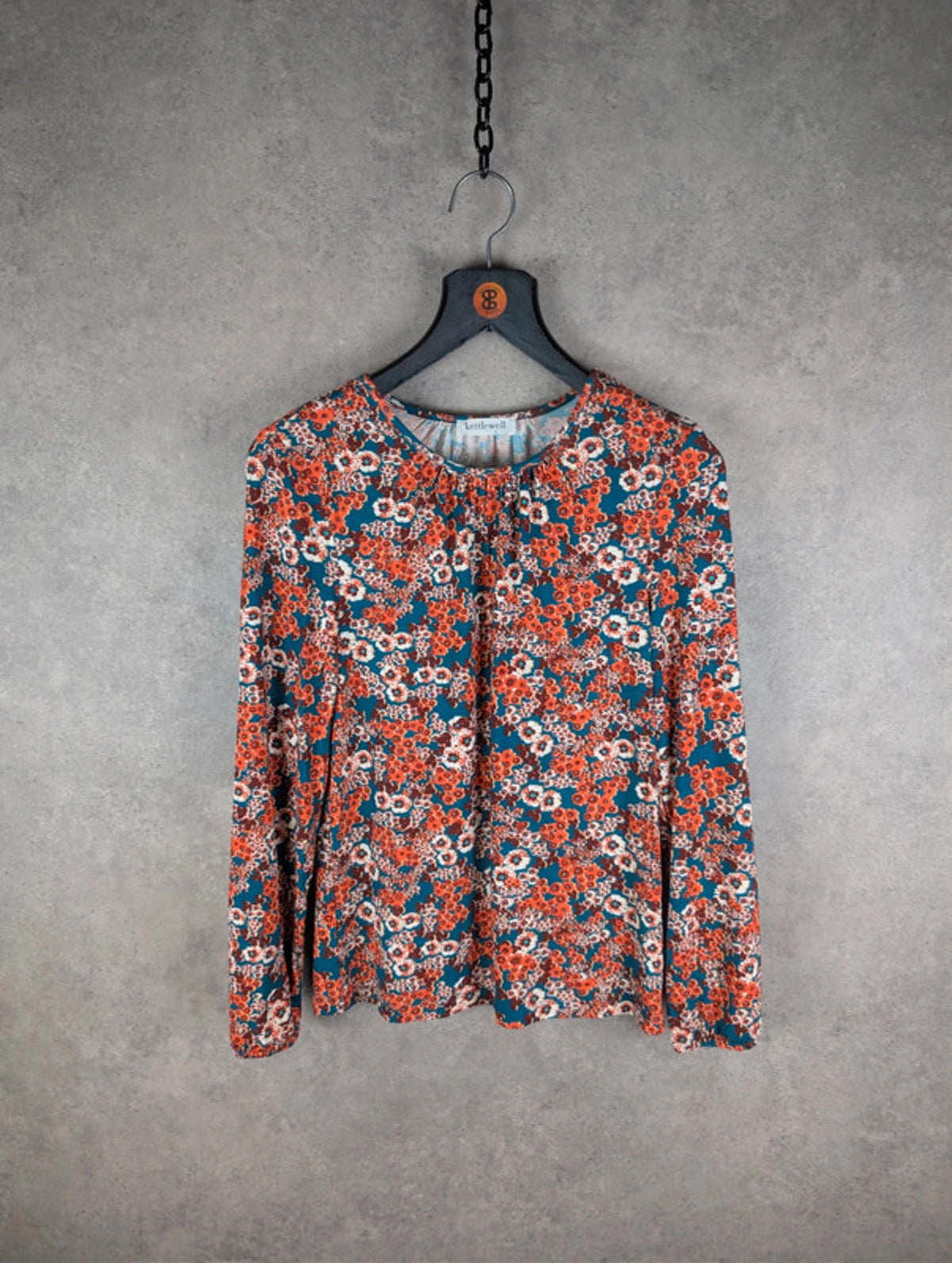 Kettlewell Top Womens Small S Floral Long Sleeve