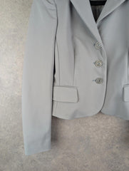 Guess Jacket Womens M Medium Grey Y2K Blazer