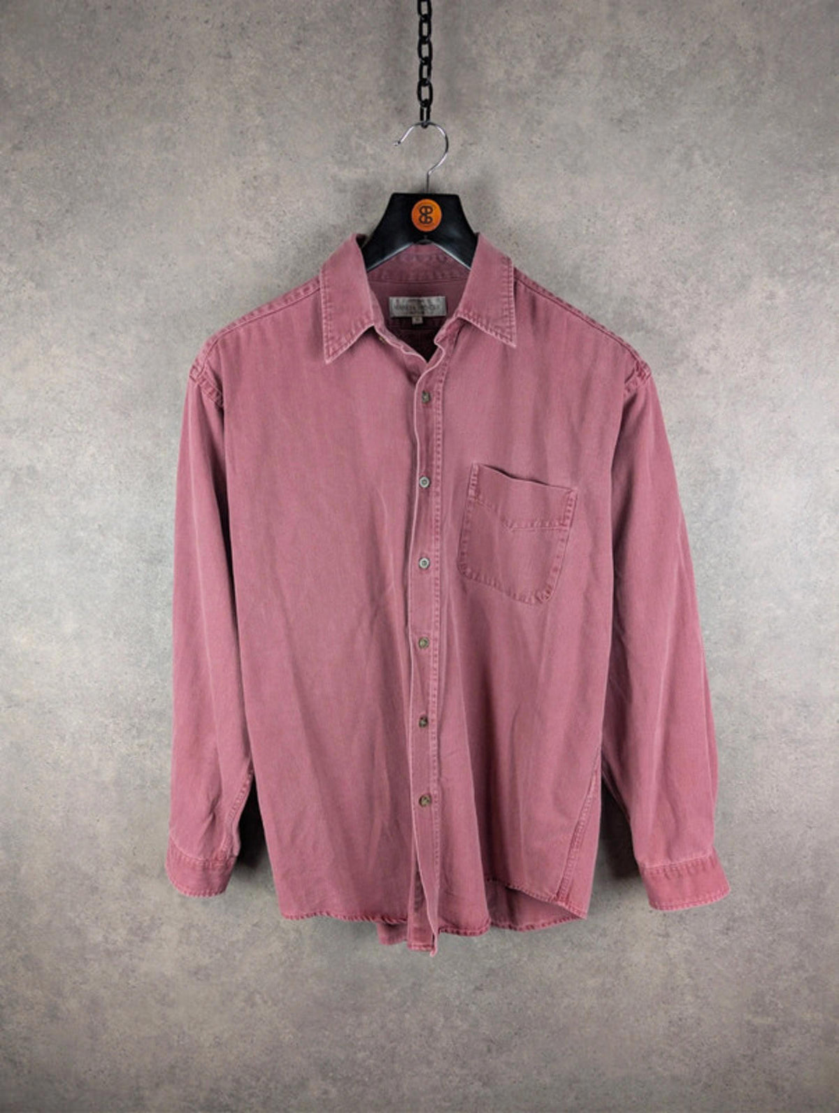 St Micheal Shirt Mens Medium M Cotton Vintage 90s Long Sleeve