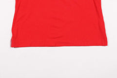 Tommy Hilfiger Polo Shirt 3/4 Sleeve Large L Red