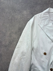 Crémieux Blazer Men’s XL Cream Double Breasted Smart Casual Tailored Jacket
