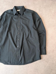 St Michael Shirt Mens Large Vintage 1990s Long Sleeve Button Up Smart Black
