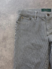 Ralph Lauren Jeans Petite Size 6 W28 Y2K Straight Leg Stripe Denim